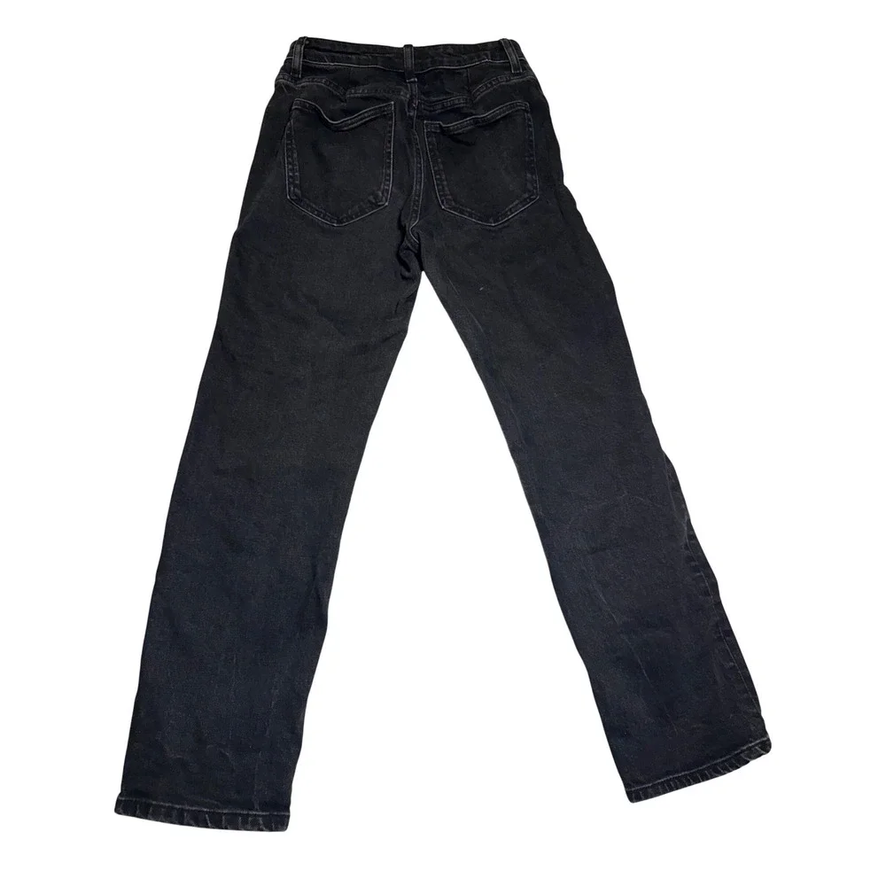 Zara Kids Jeans Charcoal Wash Straight Leg Youth Denim Preppy Y2K Style - Picture 5 of 5